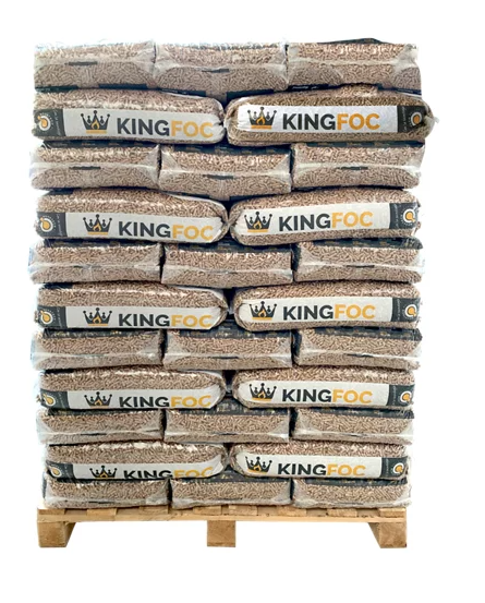 Pellets de pino – Palé de 77 Sacos de 15 Kg – EN Plus A1, PEFC