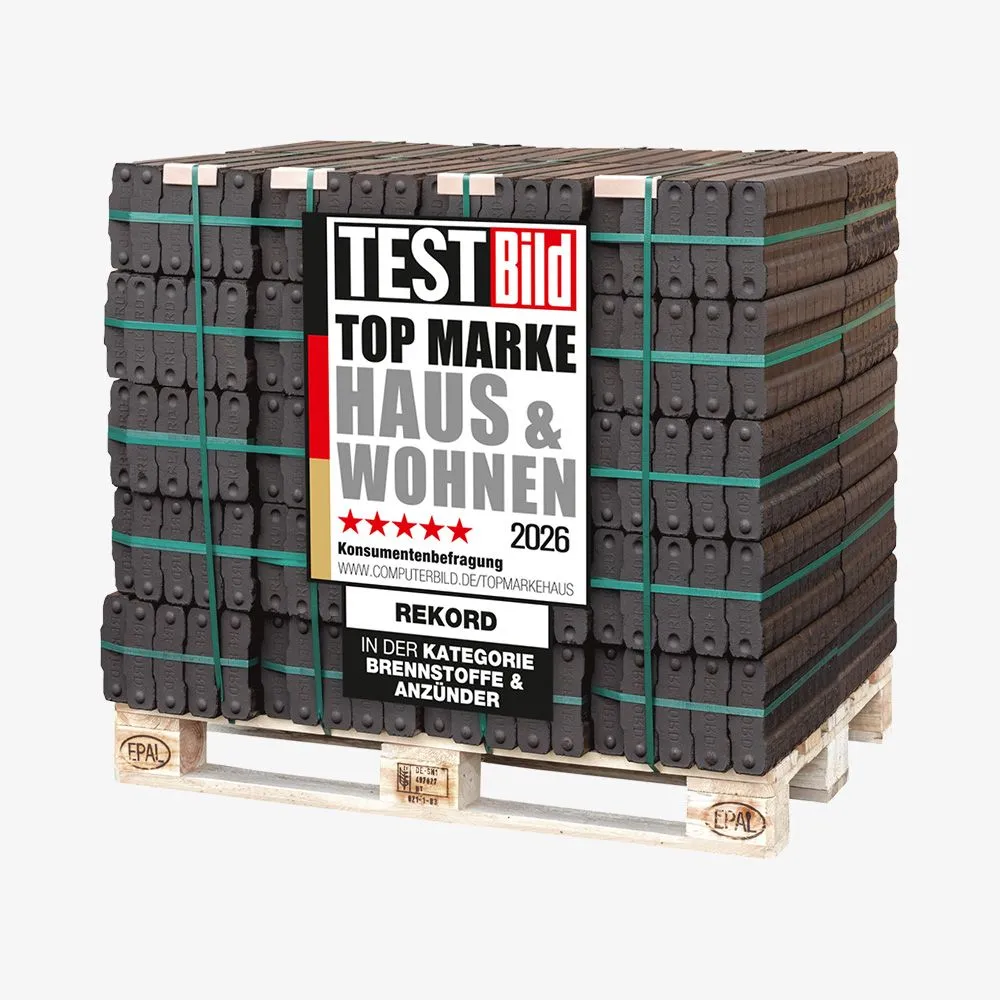 25kg-palette-testsiegel2026-produktbild_1920_1920x1920.webp REKORD 25 kg Braunkohlebriketts als PAL (40 x 25 kg) – Bild 1