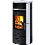 ACCENTE Kaminofen Casablanca 3.0 Deluxe, Keramik, 7,5 kW – schwarz/weiß – Bild 2