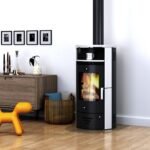 ACCENTE Kaminofen Casablanca 3.0 Deluxe, Keramik, 7,5 kW – schwarz/weiß – Bild 3