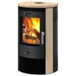 ACCENTE Kaminofen Nyborg 3.0, Sandstein, 7,5 kW – schwarz/sandstein – Bild 2