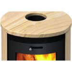 ACCENTE Kaminofen Nyborg 3.0, Sandstein, 7,5 kW – schwarz/sandstein – Bild 4