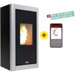 BLAZE Pelletofen Urban, 6,33 kw, WiFi-fähig – schwarz/perla – Bild 2