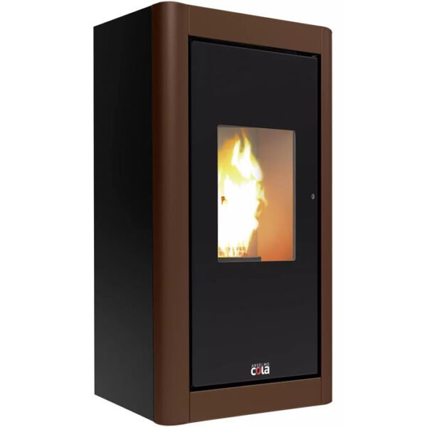 BLAZE Pelletofen Urban, 6,33 kw, WiFi-fähig – schwarz/rust