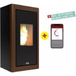 BLAZE Pelletofen Urban, 6,33 kw, WiFi-fähig – schwarz/rust – Bild 2