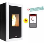 BLAZE Pelletofen Urban, 6,33 kw, WiFi-fähig – schwarz/weiß – Bild 2