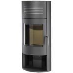 COLOR EMAJL Kaminofen Grönland, Stahl, 7 kW – grau – Bild 2