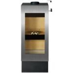 XEOOS Kaminofen x8 Patagonia, EdelStahl, 8 kW – silber – Bild 3