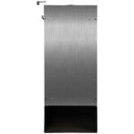 XEOOS Kaminofen x8 Patagonia, EdelStahl, 8 kW – silber – Bild 5
