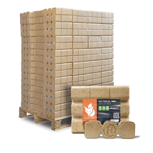 RUF Holz-Briketts 96 Packungen 10kg Palette 960kg