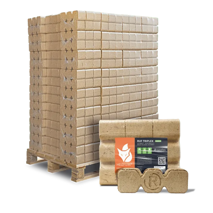 YPRCs9KTpu___6c13212decd104e3c552369a889b0436.webp RUF Holz-Briketts 96 Packungen 10kg Palette 960kg – Bild 1