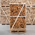 Erlen Brennholz Palette 25cm Kammergetrocknet Gespalten Premium 800kg – Bild 2