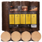 Runde Buchenholzbriketts 960 kg Palette 96 Packungen 10 kg – Bild 3